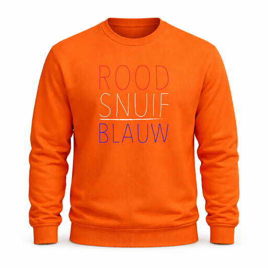 Rood Snuif Blauw | Koningsdag Sweater
